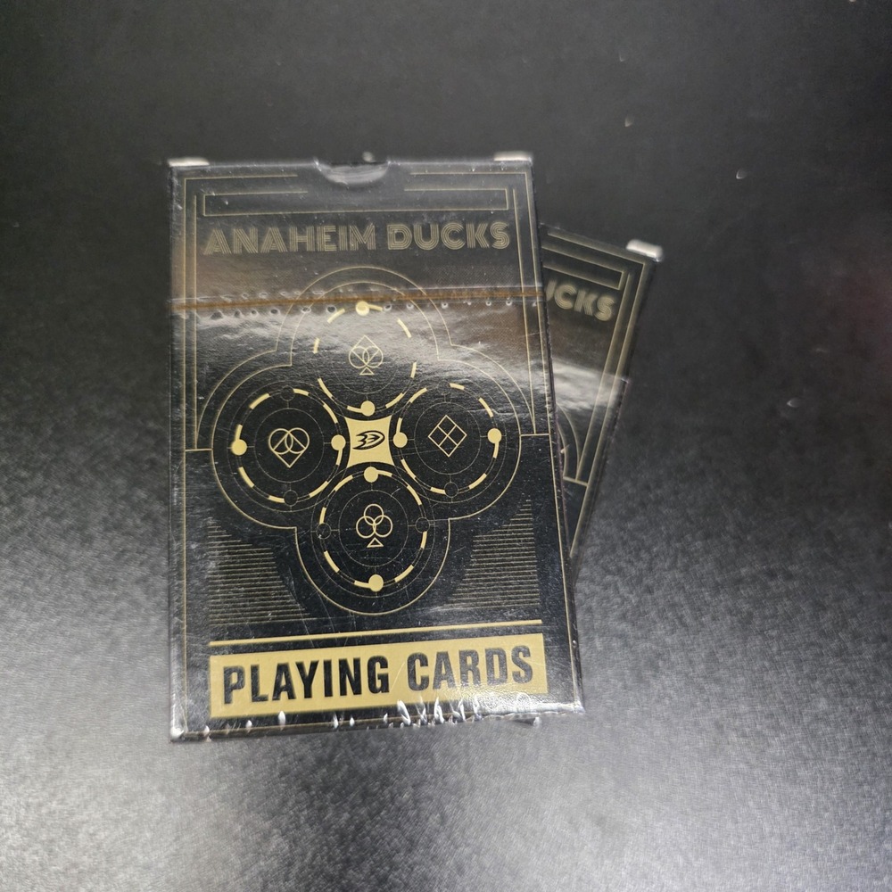 Anaheim Ducks Playing Cards Black Gold 2017 Vegas Golden Knights NHL Souvenir